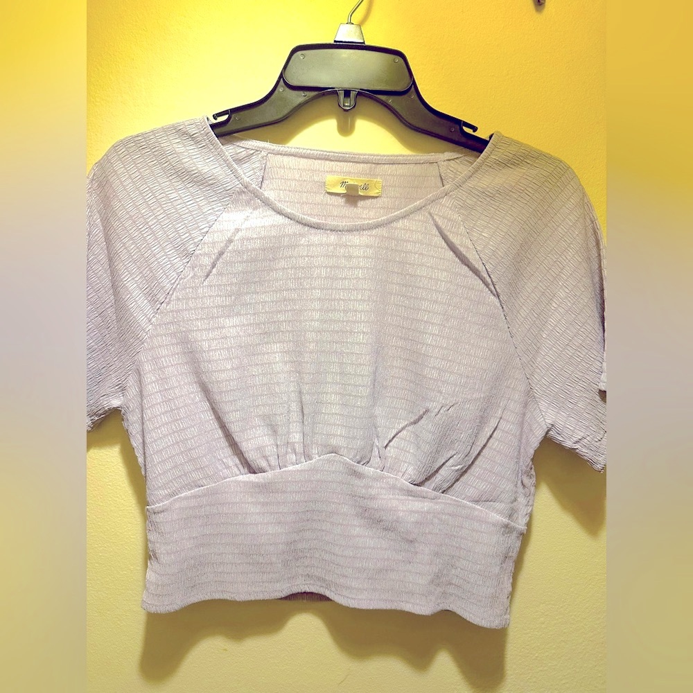Crop spring work shirt